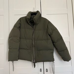 Everlane Olive Green Down Jacket
